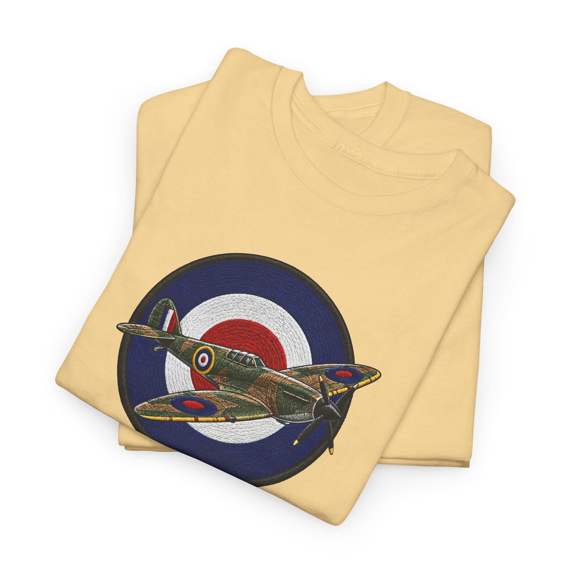 Spitfire Fighter Plane RAF Roundel T‑Shirt — Vintage WWII Aviation Tee - Image 11
