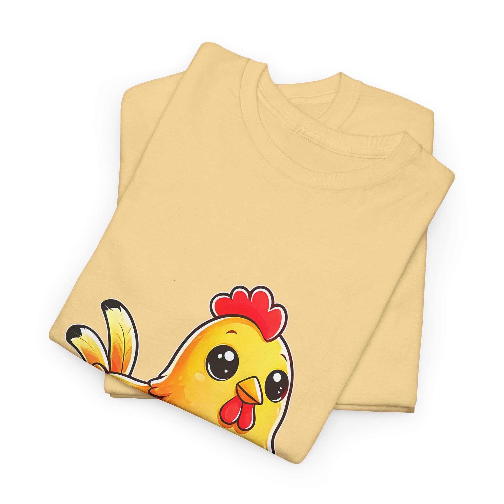 Chicken Graphic T-Shirt — Cute Yellow Hen Cartoon Tee for Animal Lovers - Image 7