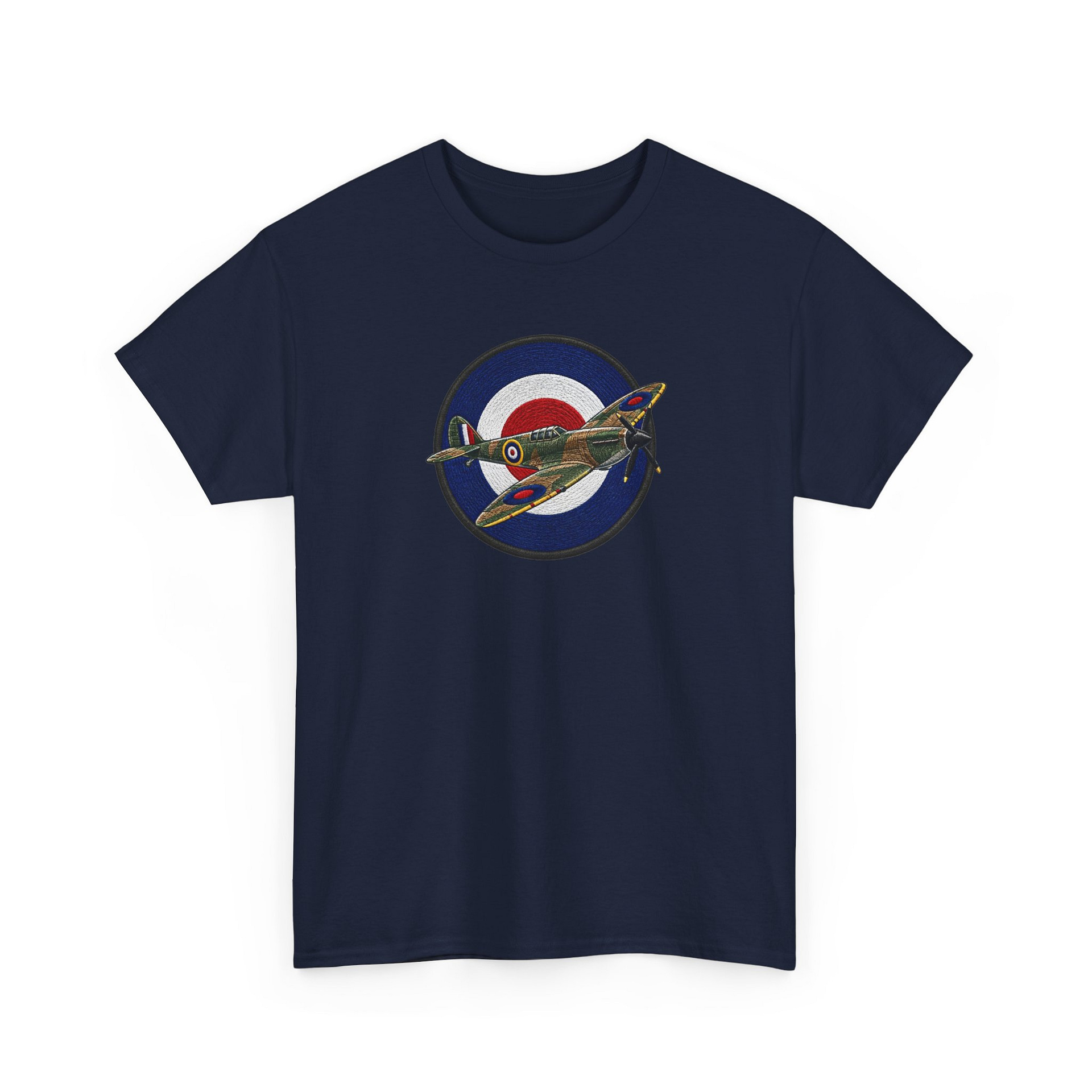 Spitfire Fighter Plane RAF Roundel T‑Shirt — Vintage WWII Aviation Tee - Image 21