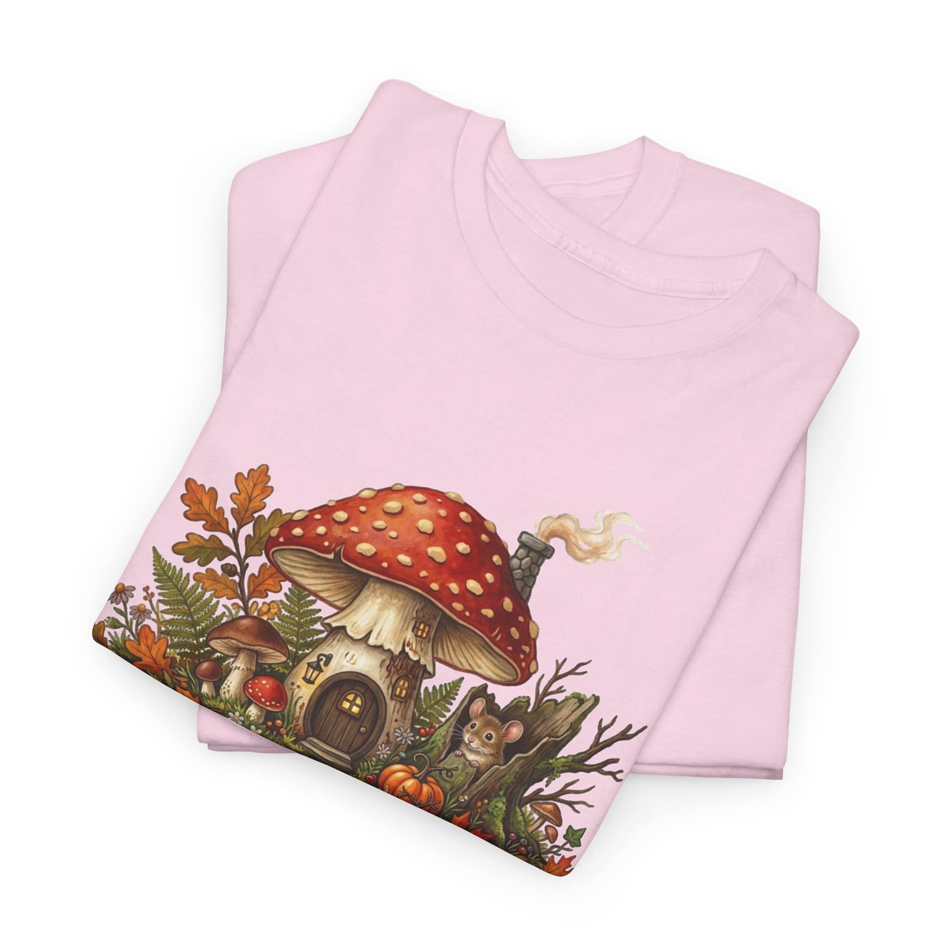 Mushroom Fairy House Tee — Autumn Woodland Cottage T‑Shirt - Image 31