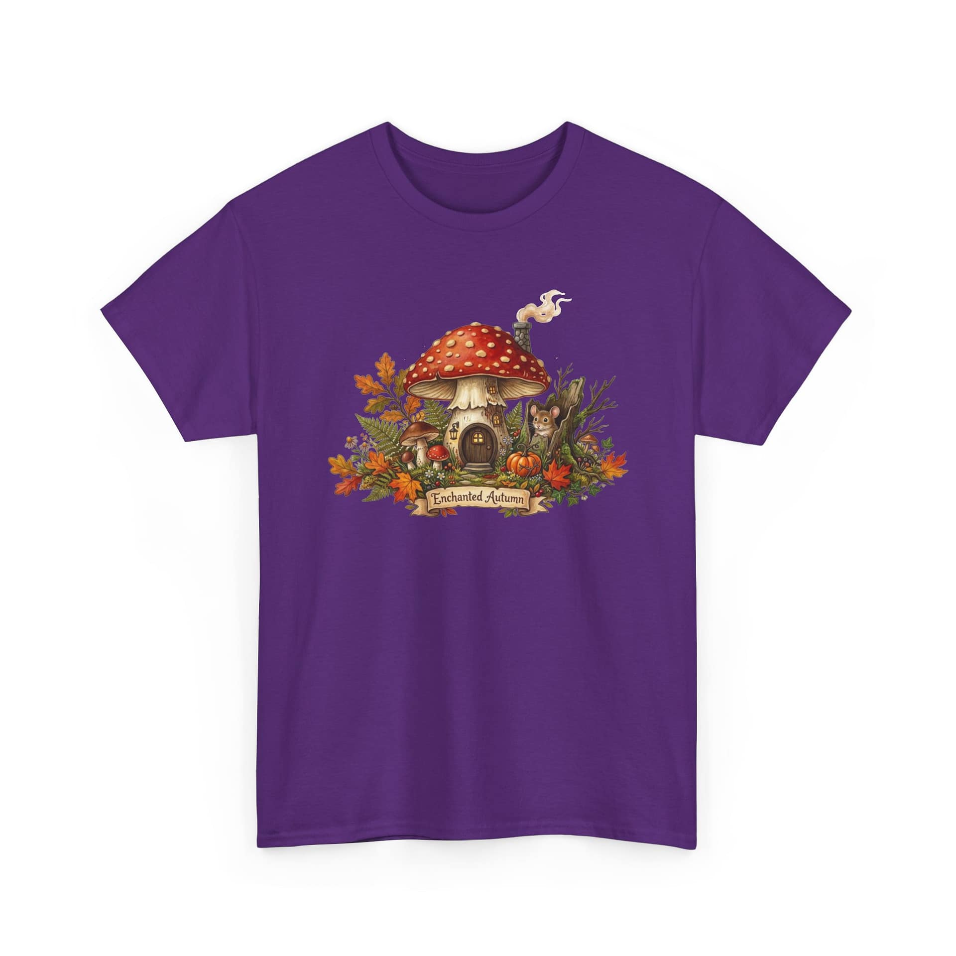Mushroom Fairy House Tee — Autumn Woodland Cottage T‑Shirt - Image 25