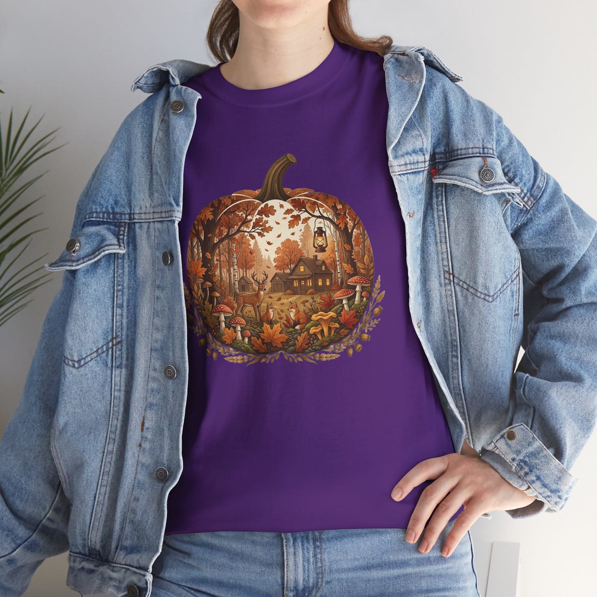 Halloween Pumpkin Scene T‑Shirt - Image 39