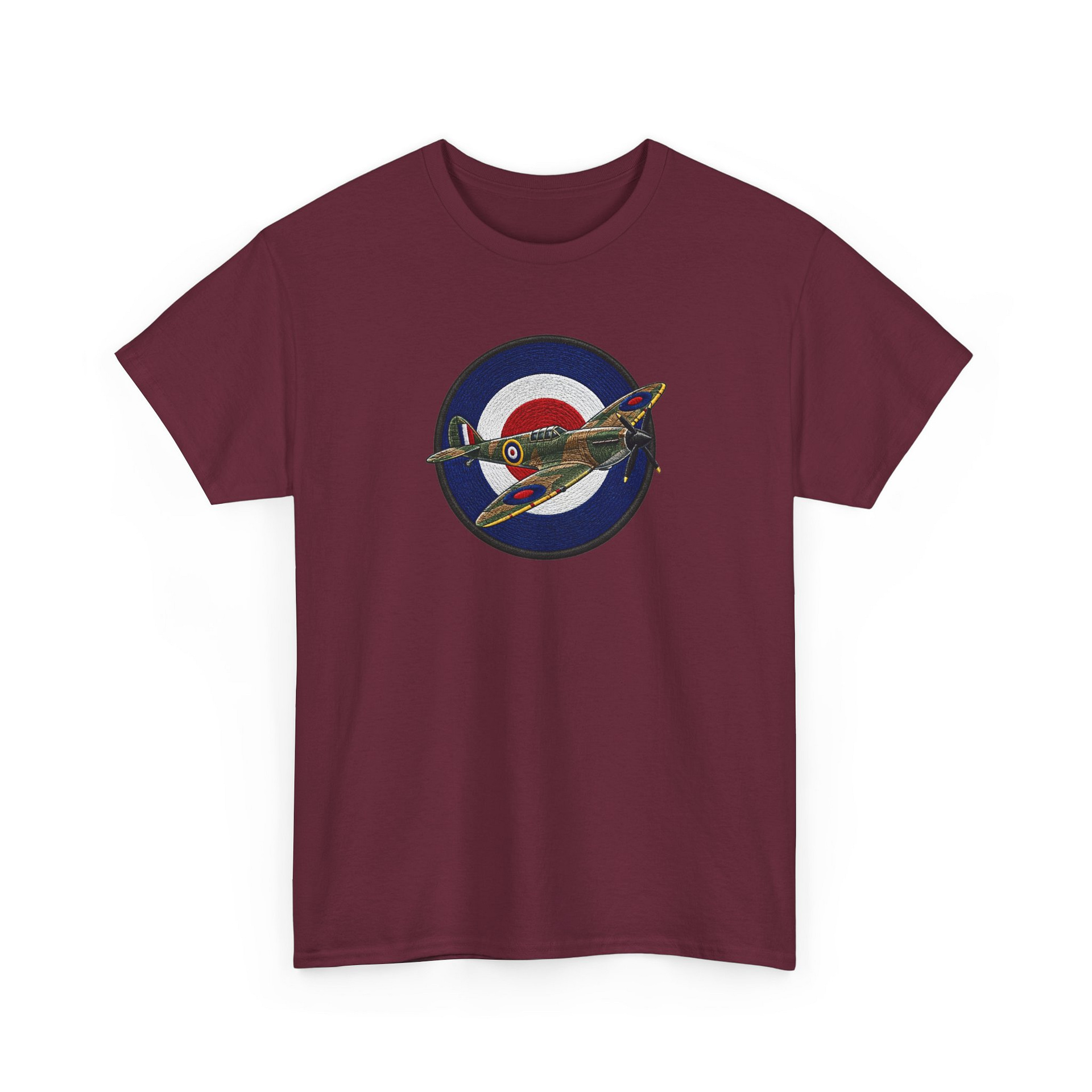 Spitfire Fighter Plane RAF Roundel T‑Shirt — Vintage WWII Aviation Tee - Image 13