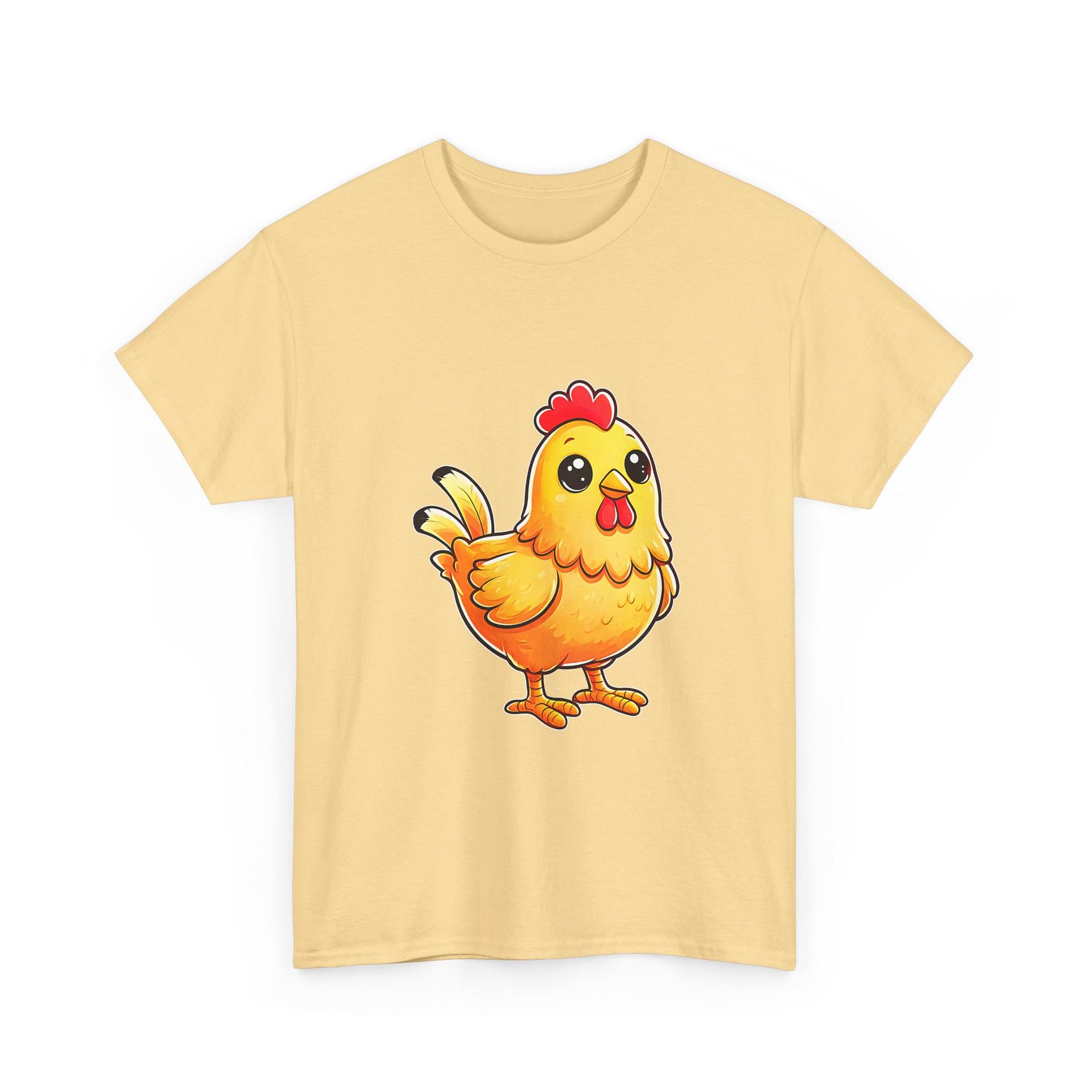 Chicken Graphic T-Shirt — Cute Yellow Hen Cartoon Tee for Animal Lovers - Image 5