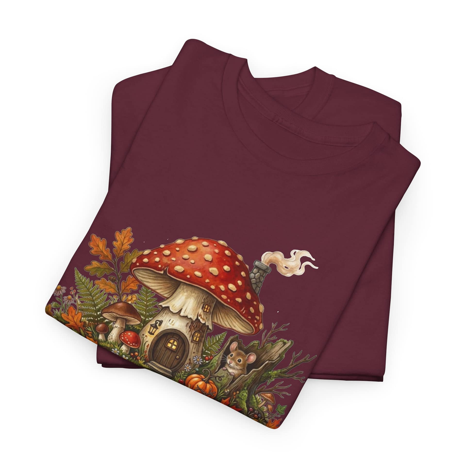 Mushroom Fairy House Tee — Autumn Woodland Cottage T‑Shirt - Image 15