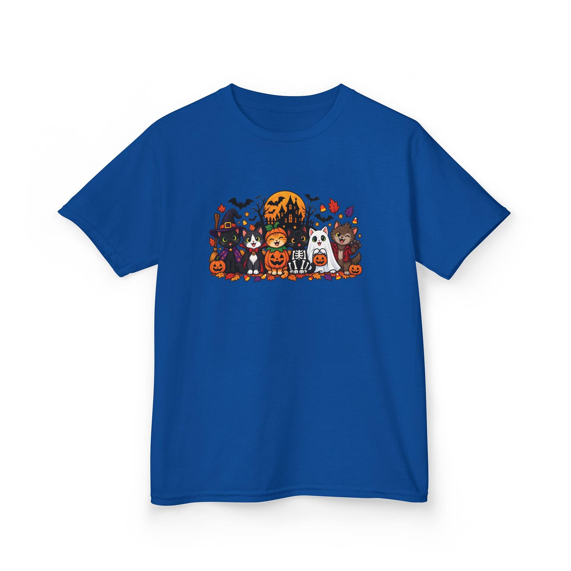 Kids Halloween Crew Graphic Tee — Cute Trick-or-Treat Animal Costumes - Image 9