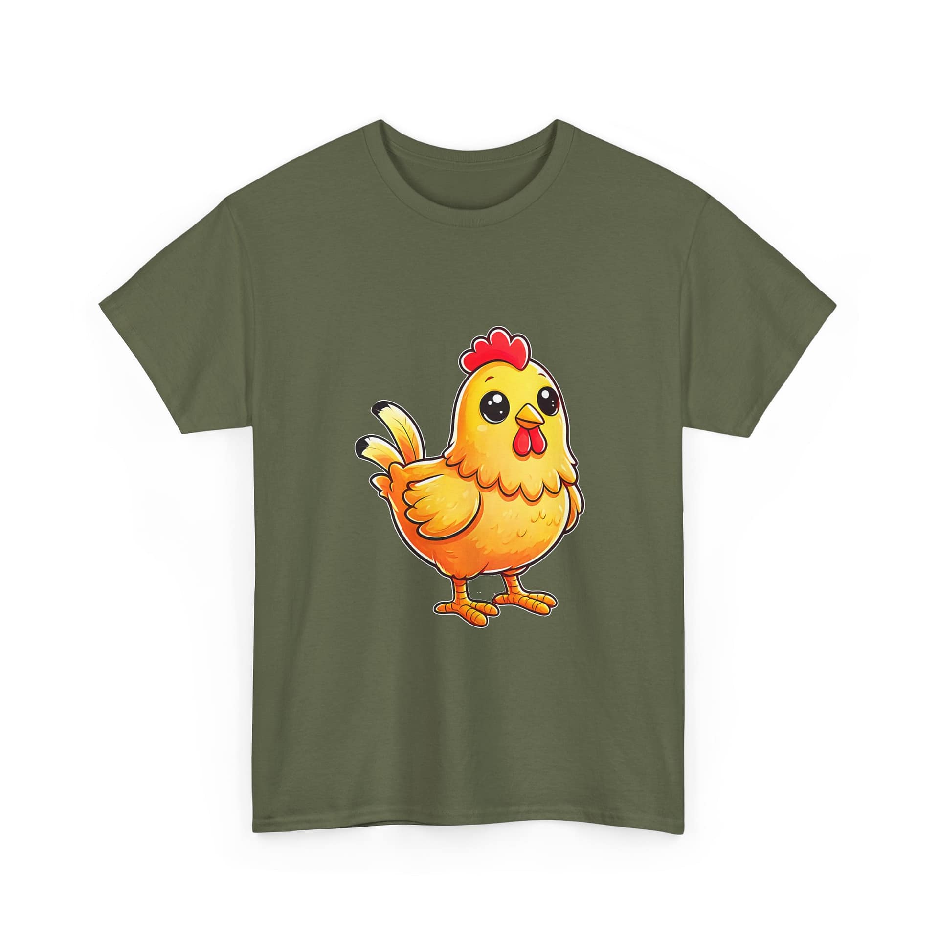 Chicken Graphic T-Shirt — Cute Yellow Hen Cartoon Tee for Animal Lovers - Image 9