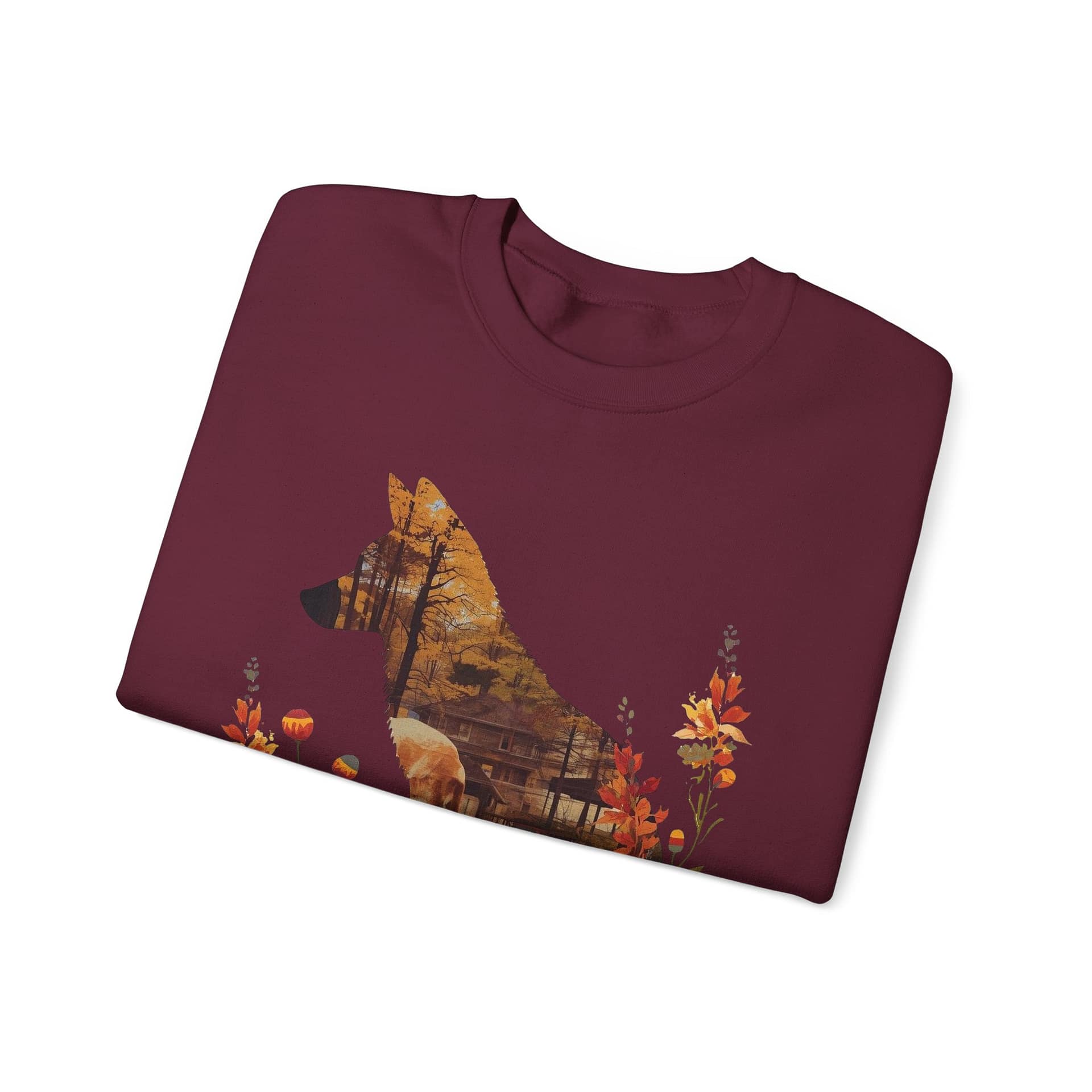Fox Silhouette Autumn Crewneck Sweatshirt - Image 11