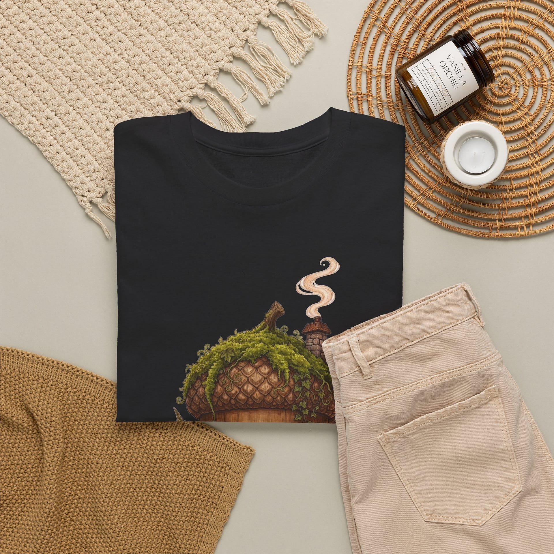 Acorn Cottage T‑Shirt — Whimsical Forest Home Tee - Image 8