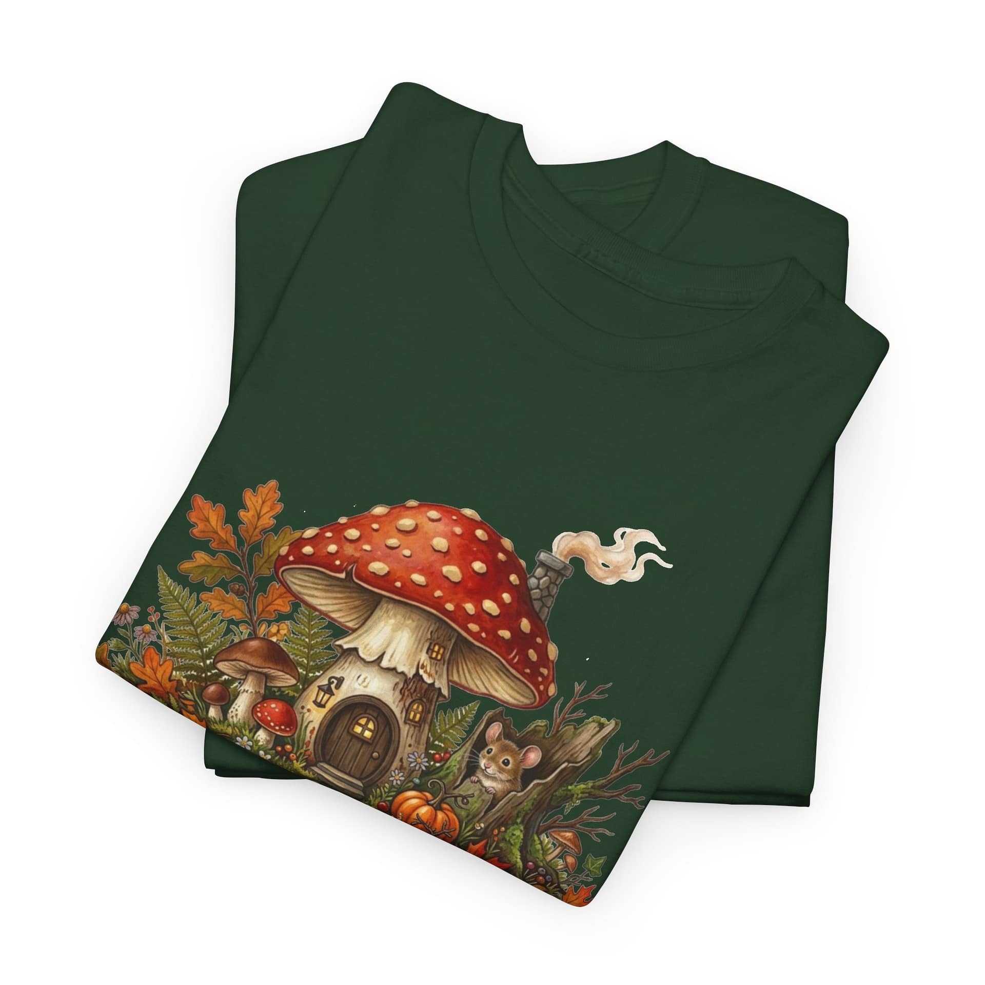 Mushroom Fairy House Tee — Autumn Woodland Cottage T‑Shirt - Image 19