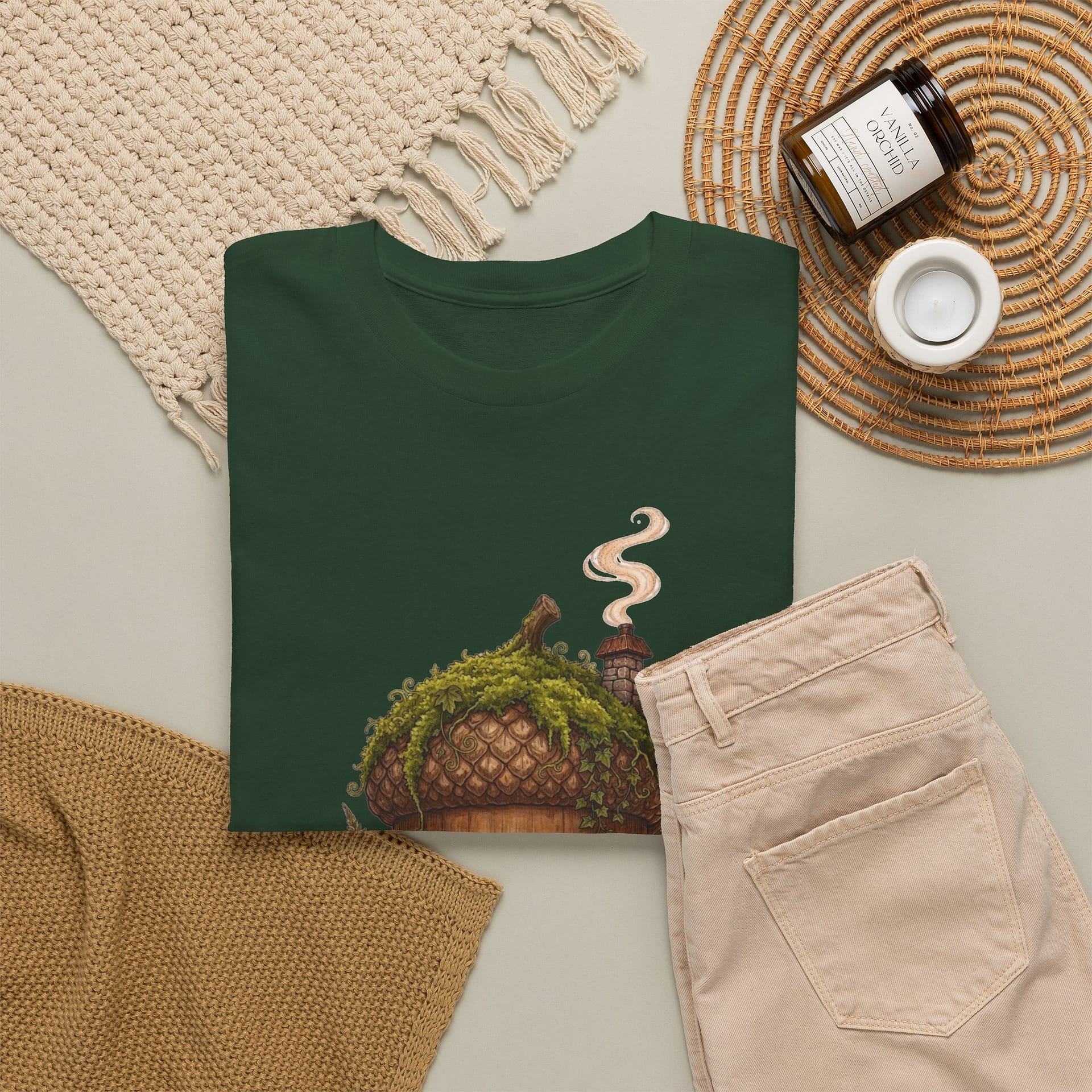 Acorn Cottage T‑Shirt — Whimsical Forest Home Tee - Image 16