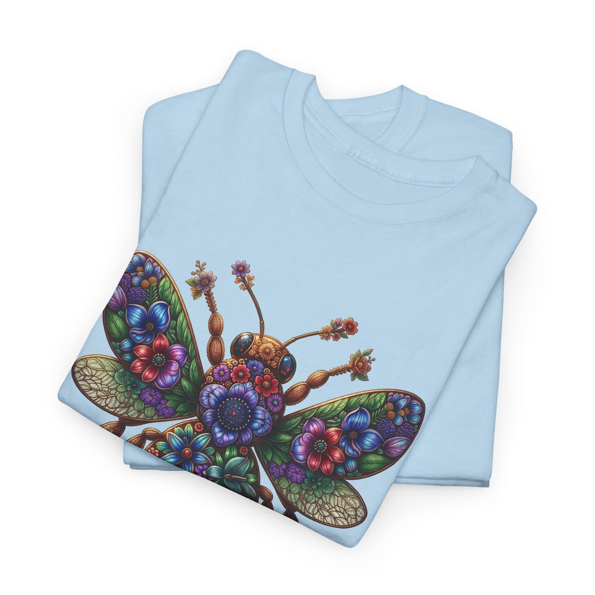 Bee Mosaic Graphic Tee — Colourful Floral Insect Art T-Shirt - Image 19