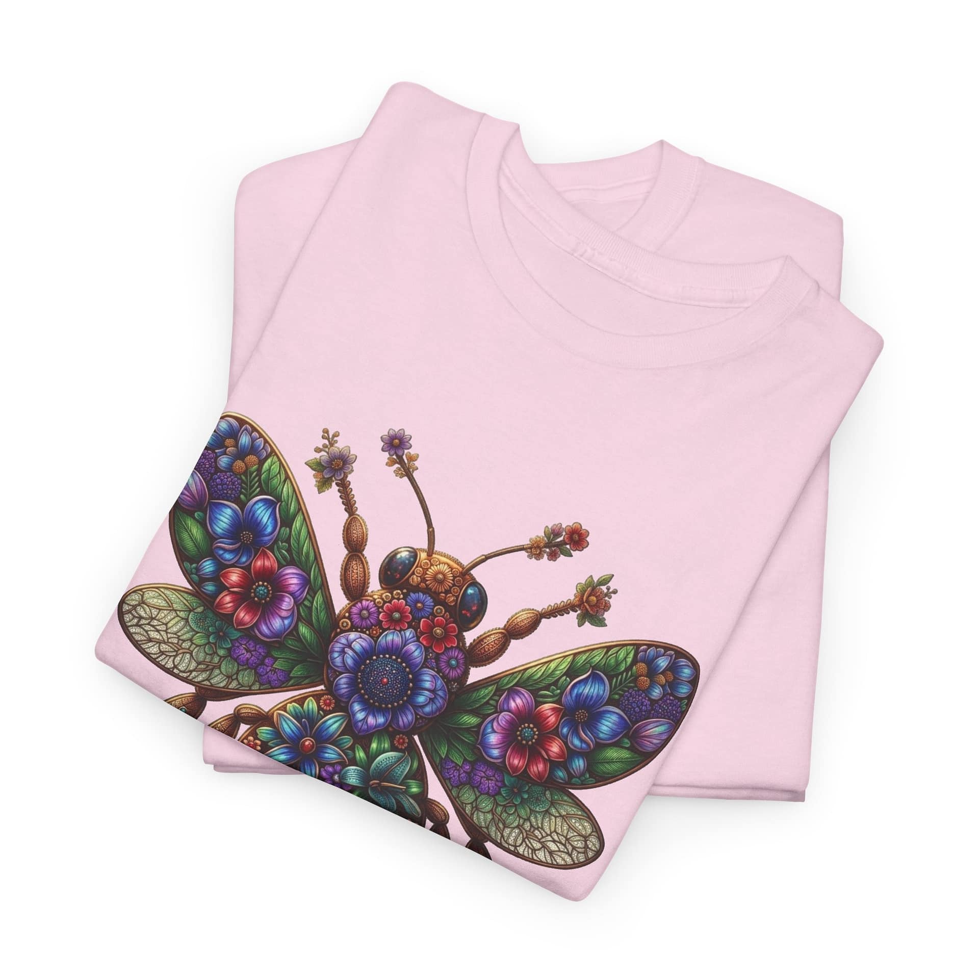 Bee Mosaic Graphic Tee — Colourful Floral Insect Art T-Shirt - Image 23