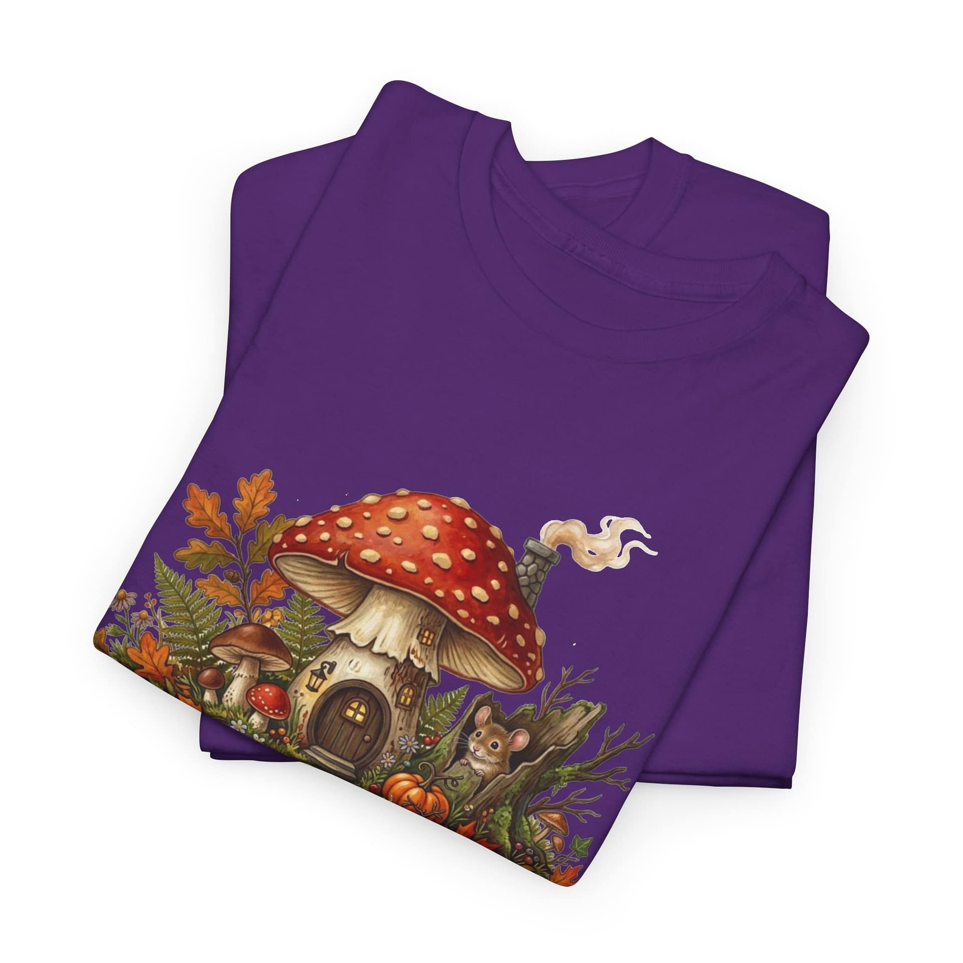 Mushroom Fairy House Tee — Autumn Woodland Cottage T‑Shirt - Image 27