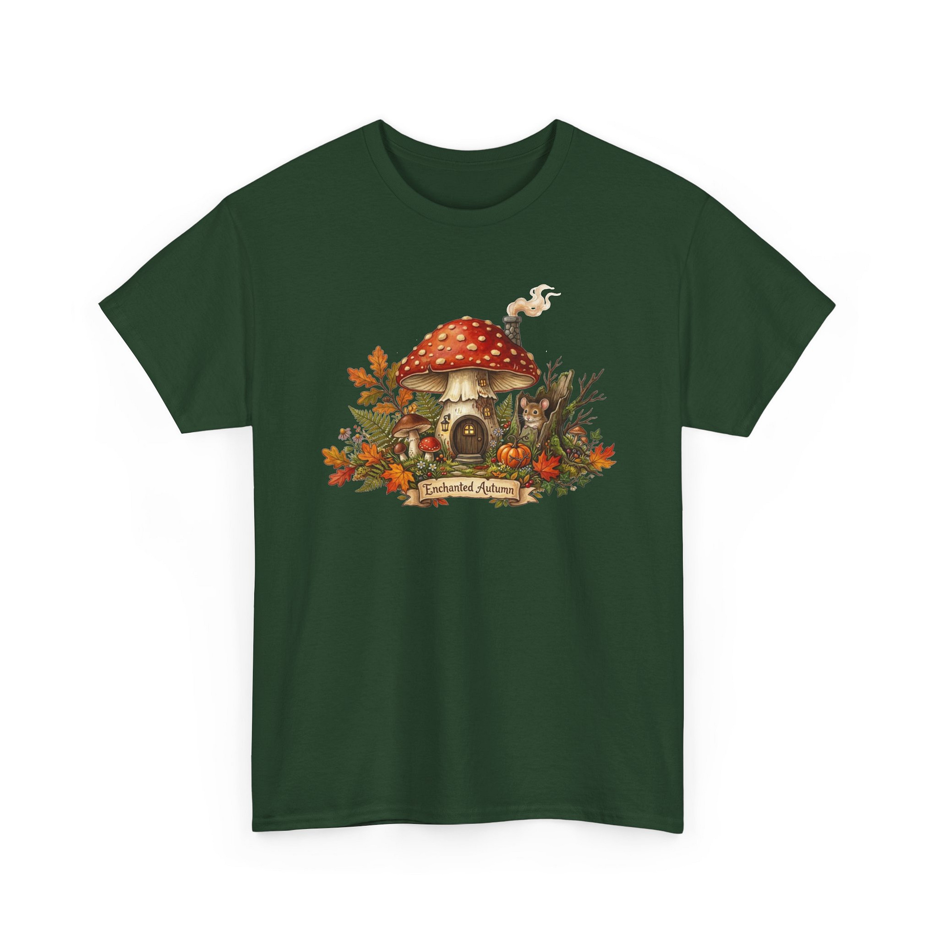 Mushroom Fairy House Tee — Autumn Woodland Cottage T‑Shirt - Image 17