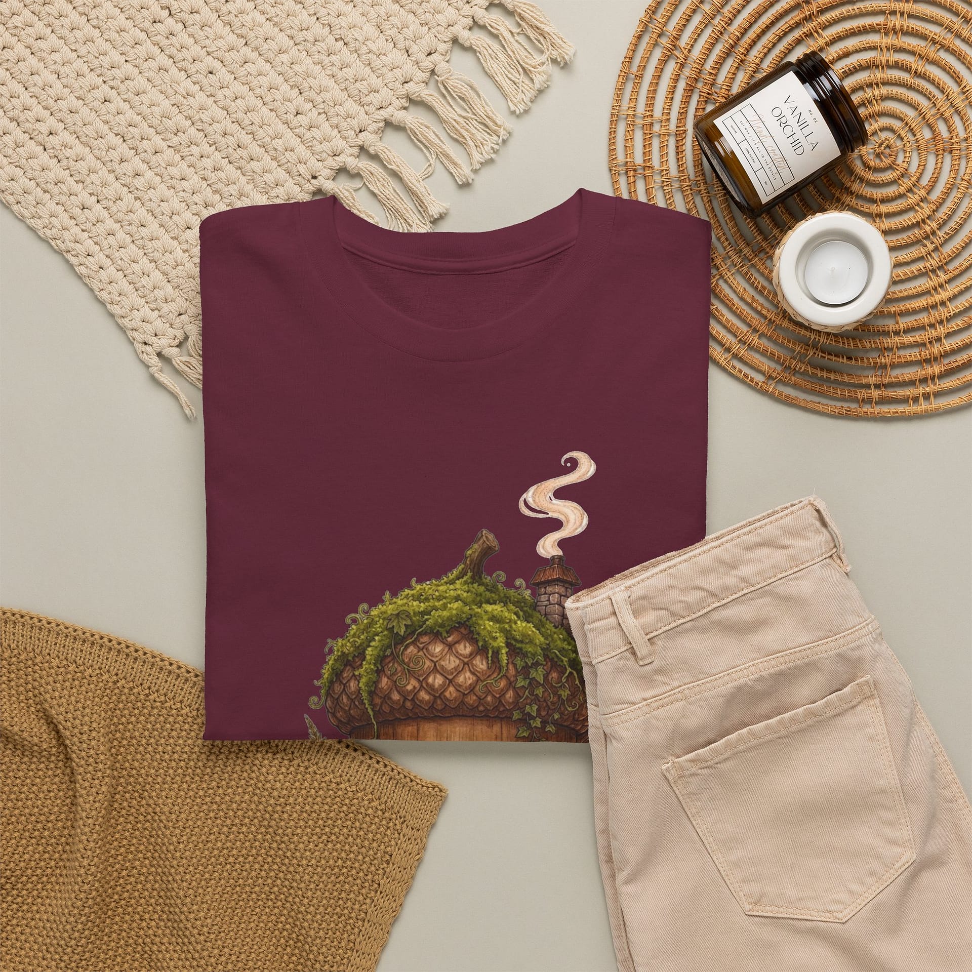 Acorn Cottage T‑Shirt — Whimsical Forest Home Tee - Image 12