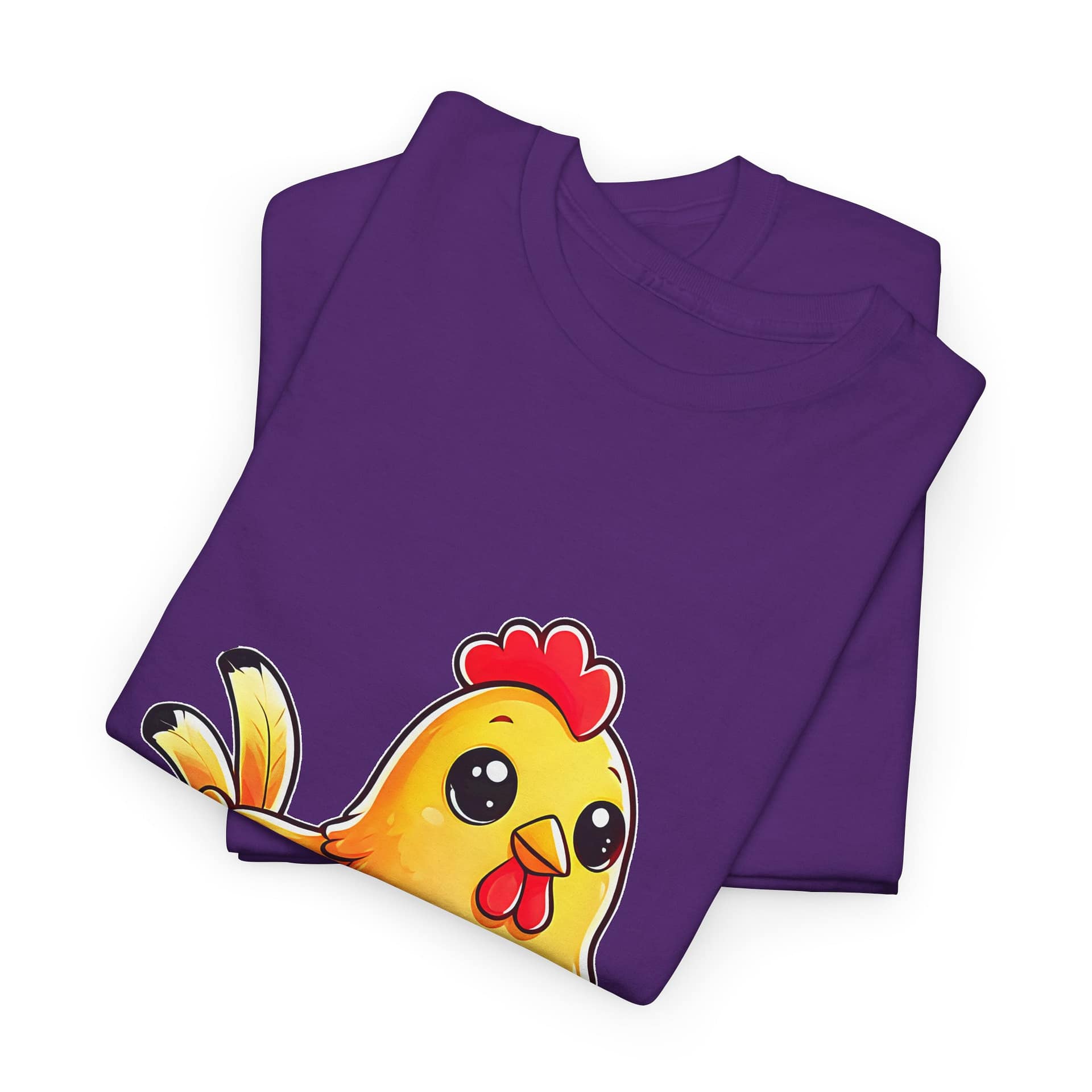 Chicken Graphic T-Shirt — Cute Yellow Hen Cartoon Tee for Animal Lovers - Image 15