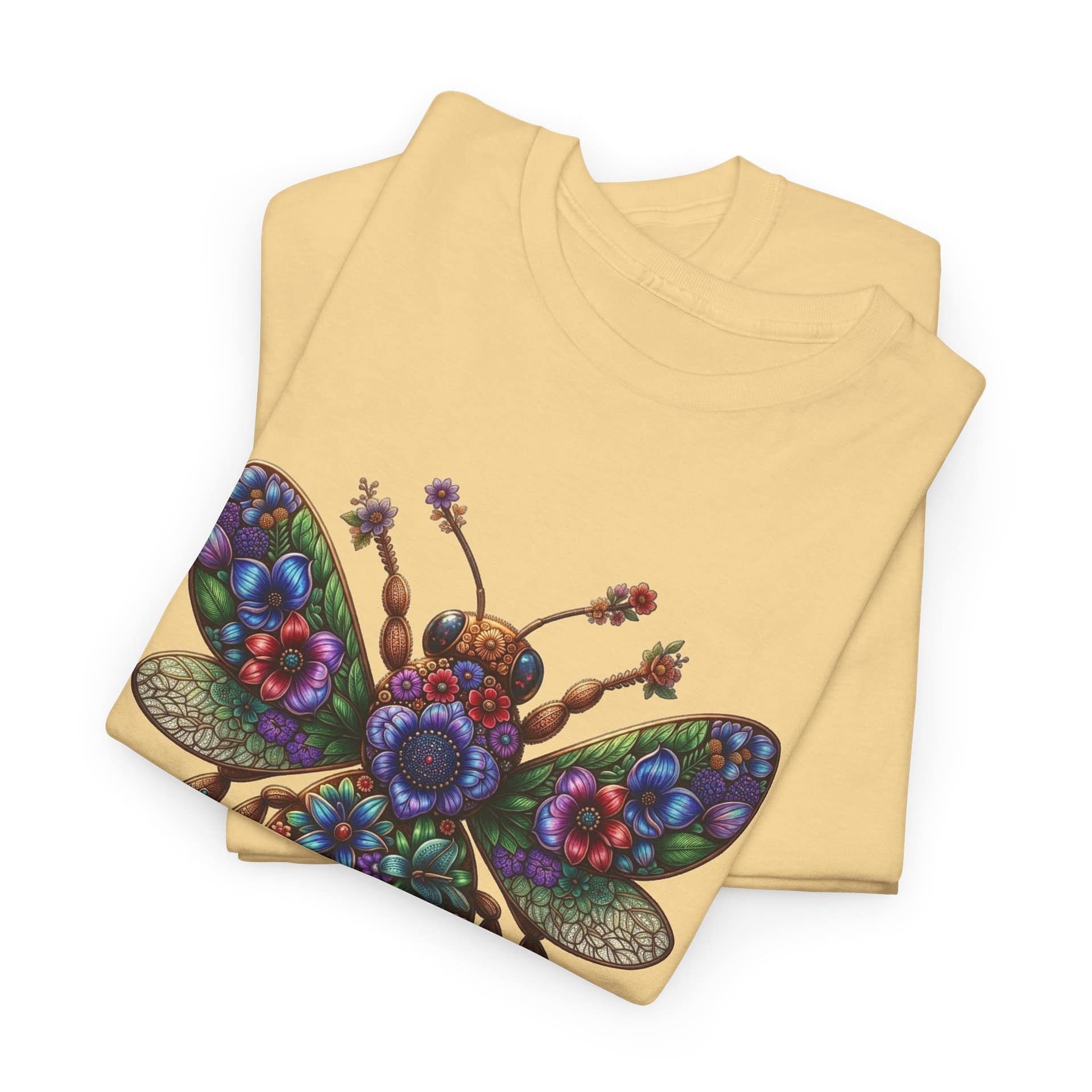 Bee Mosaic Graphic Tee — Colourful Floral Insect Art T-Shirt - Image 11
