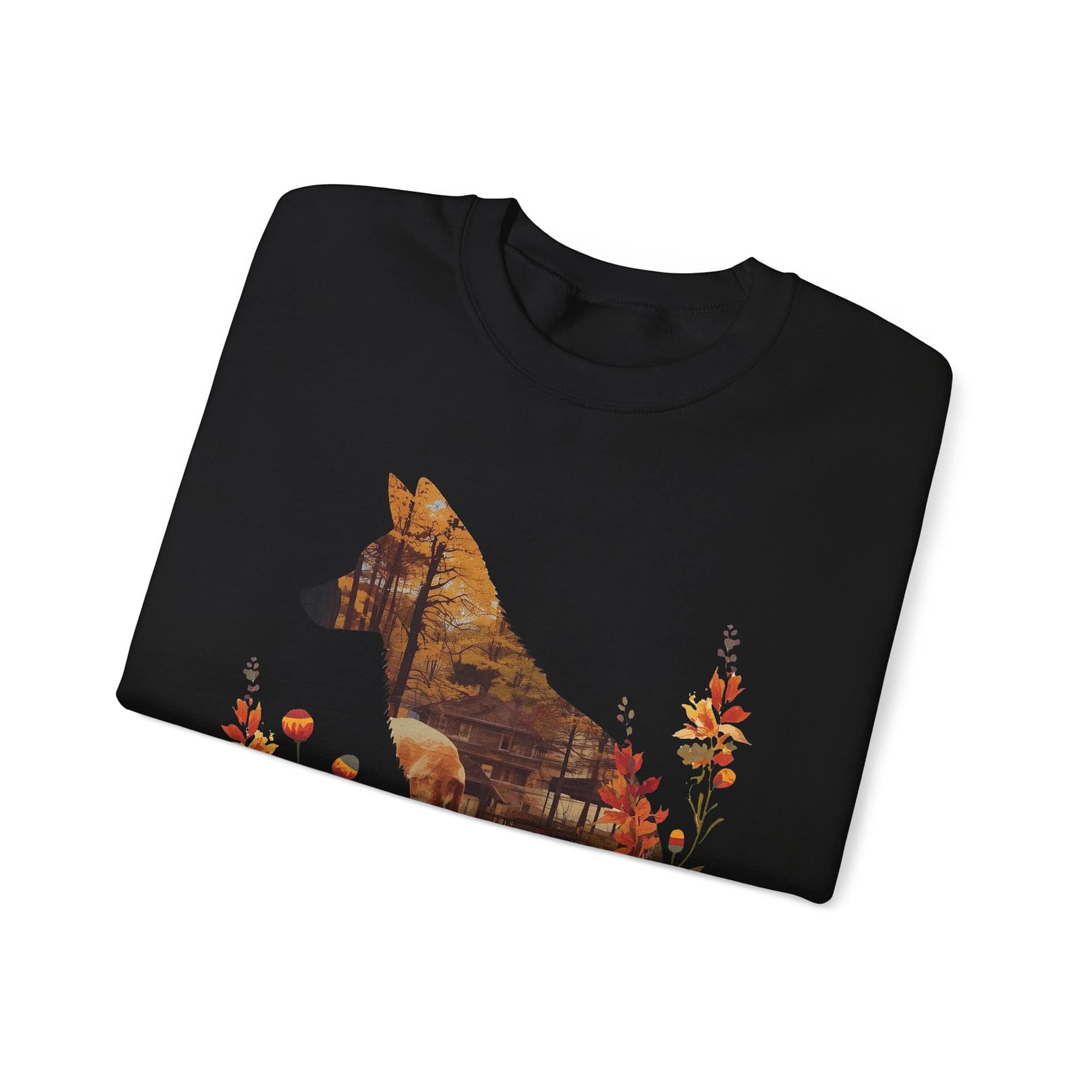 Fox Silhouette Autumn Crewneck Sweatshirt - Image 7