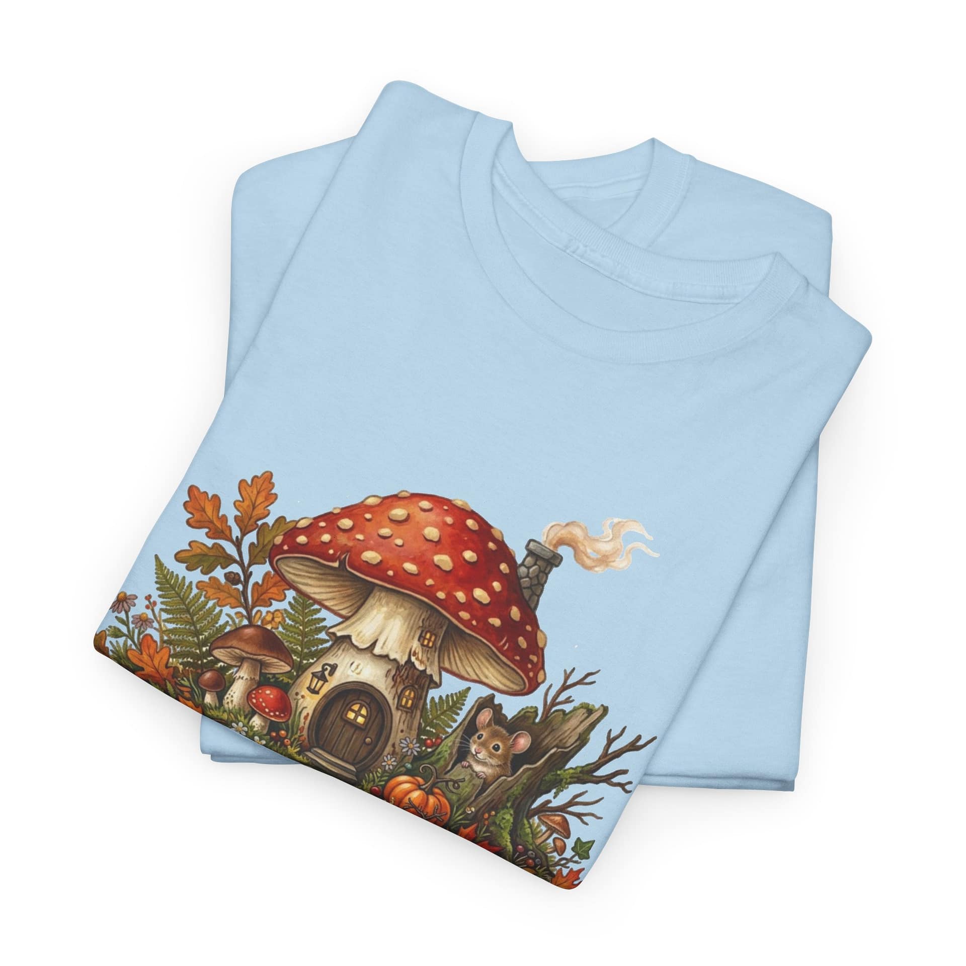 Mushroom Fairy House Tee — Autumn Woodland Cottage T‑Shirt - Image 23