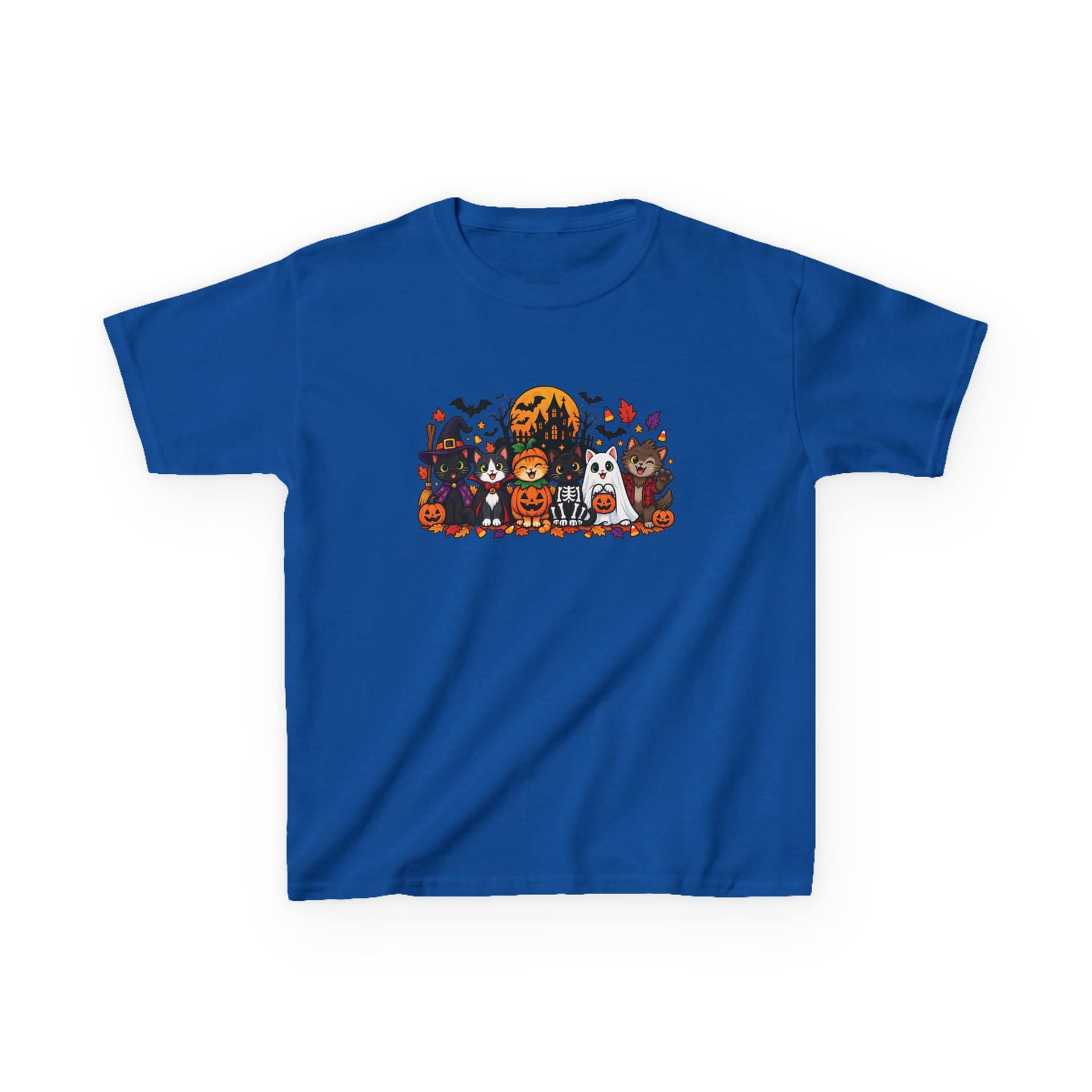 Kids Halloween Crew Graphic Tee — Cute Trick-or-Treat Animal Costumes - Image 7