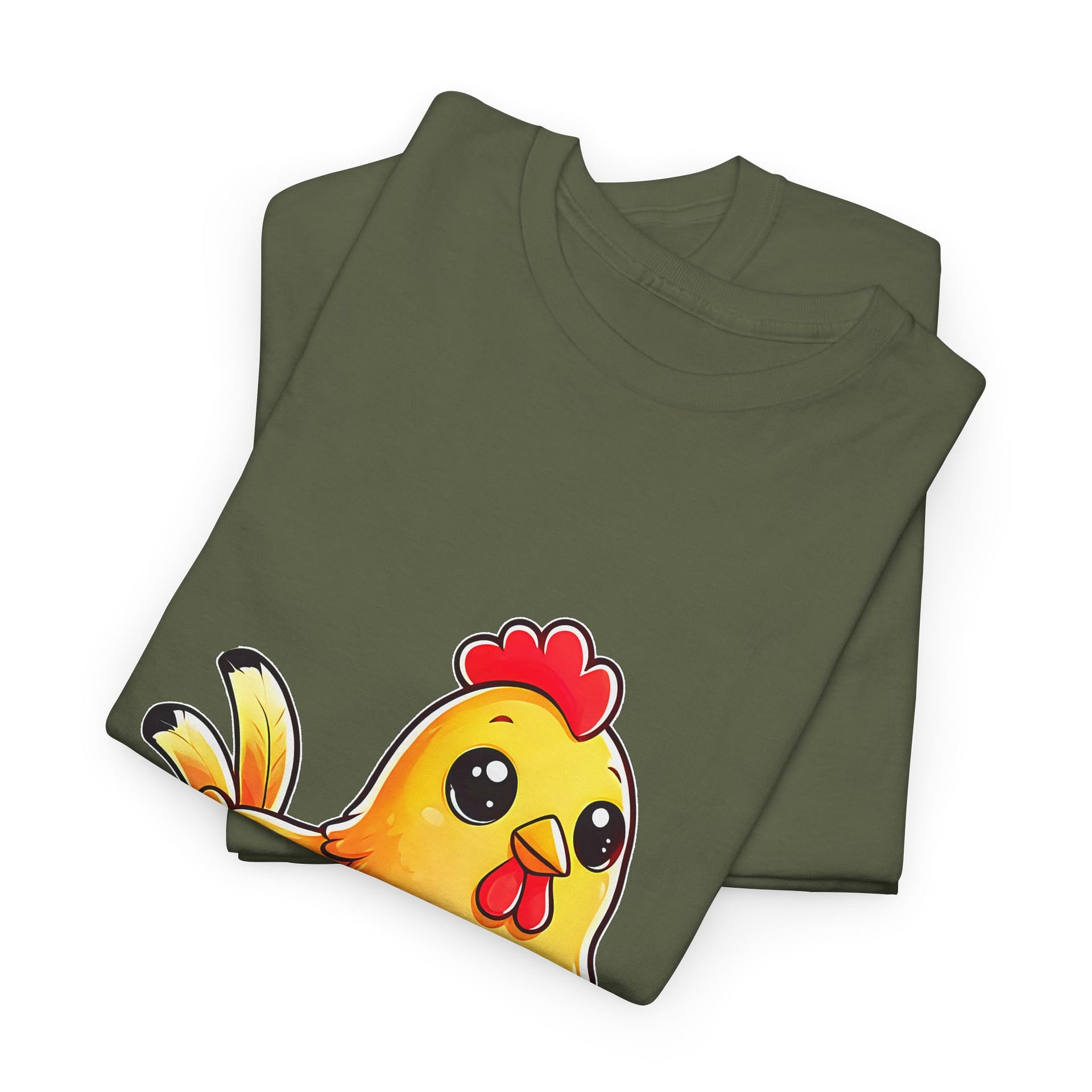 Chicken Graphic T-Shirt — Cute Yellow Hen Cartoon Tee for Animal Lovers - Image 11