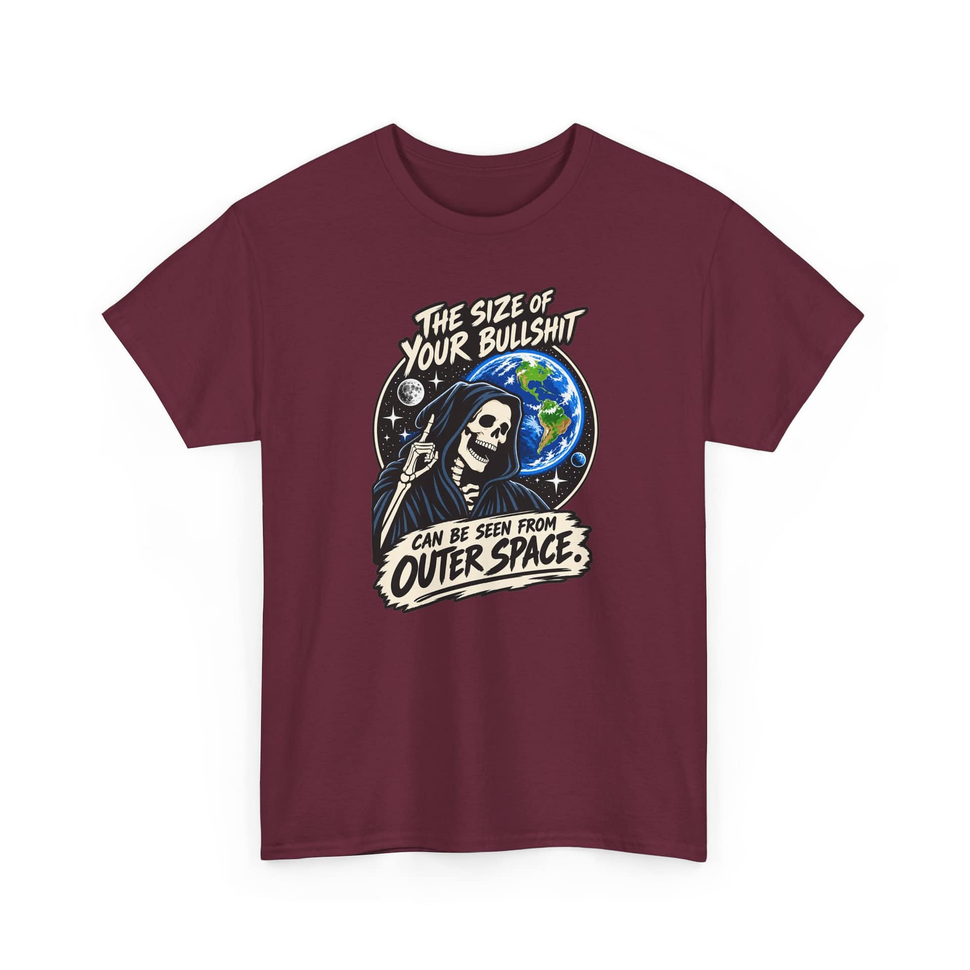Grim Reaper Earth Graphic Tee