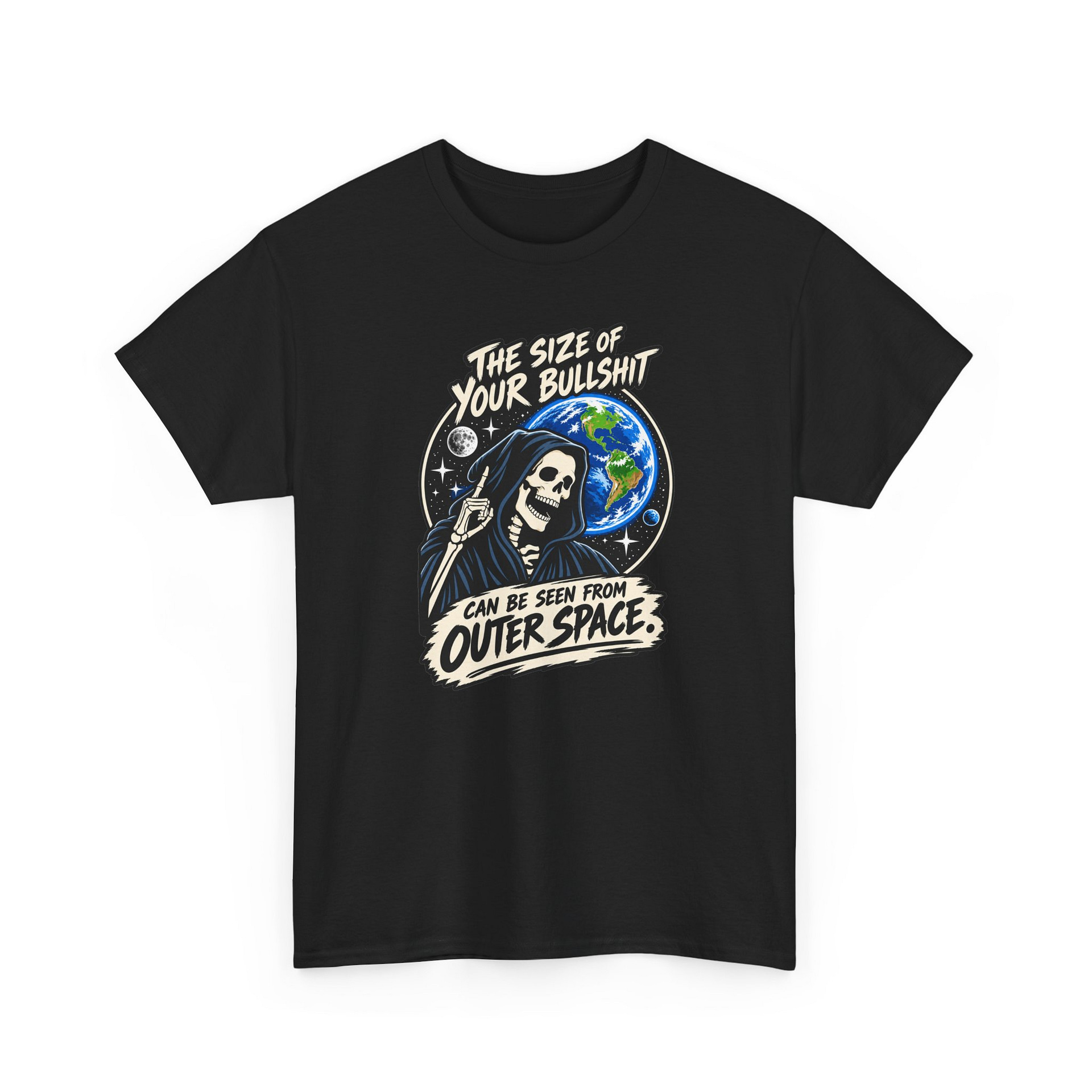 Grim Reaper Earth Graphic Tee