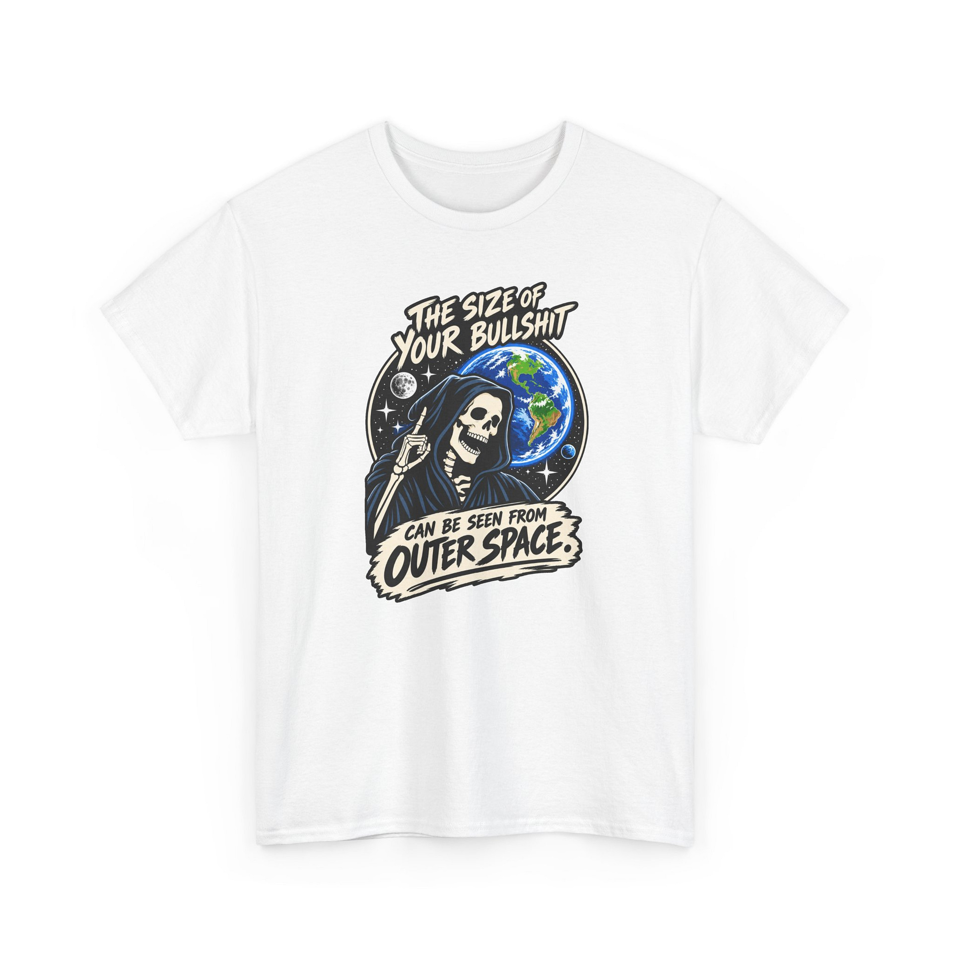 Grim Reaper Earth Graphic Tee