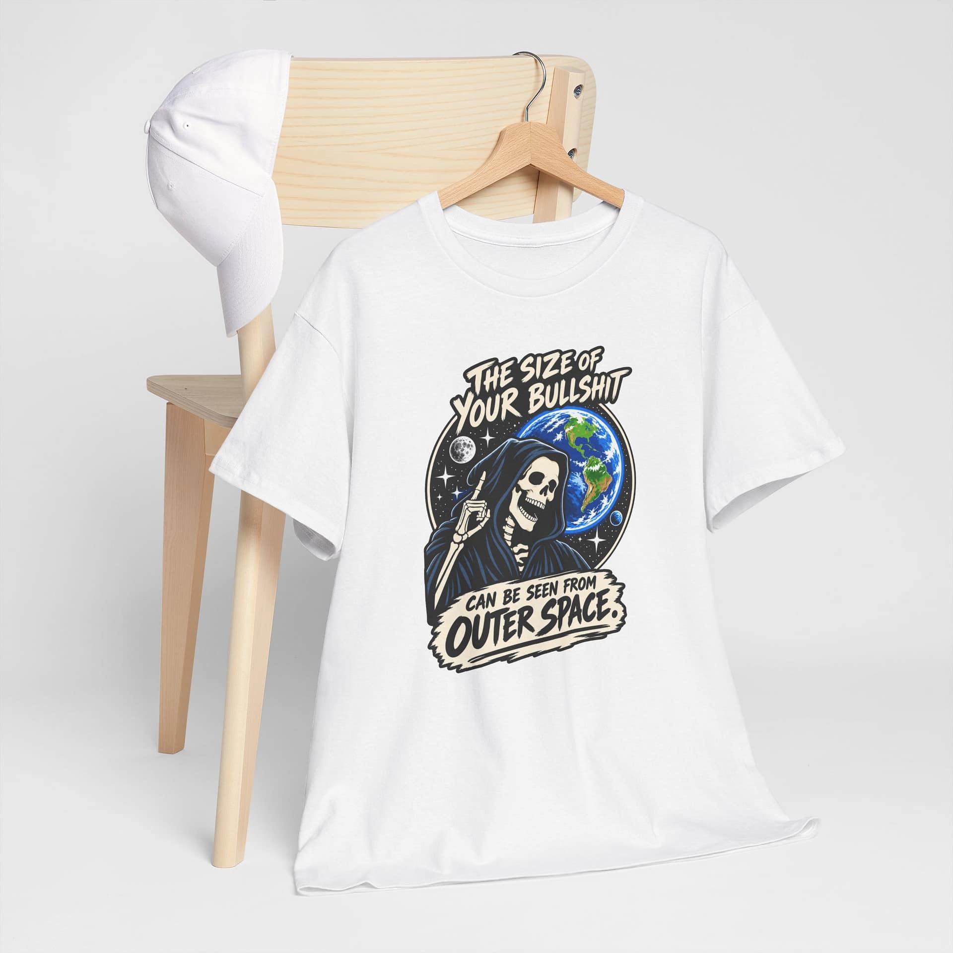 Grim Reaper Earth Graphic Tee