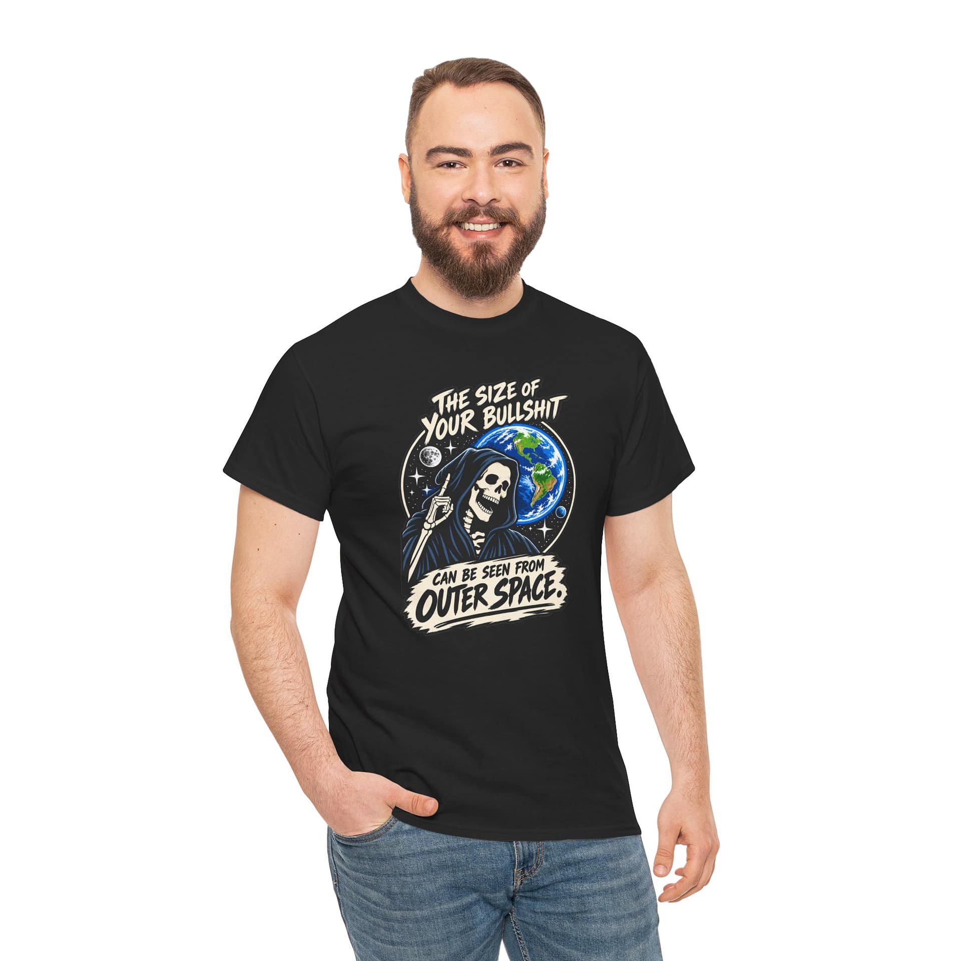 Grim Reaper Earth Graphic Tee